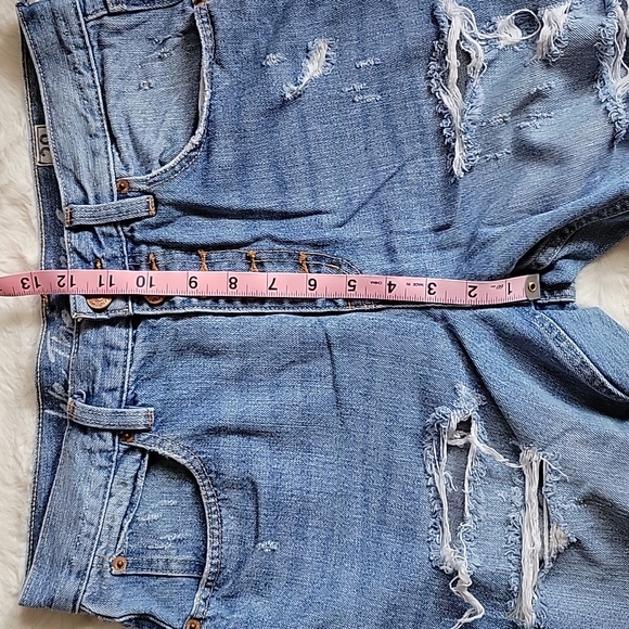 EUC We The Free Free People Distressed High Rise Straight Leg Jean 29 👖 - Picture 7 of 10